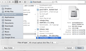 Selecting ZenLoadBalancer ISO
