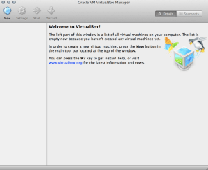 VirtualBox Welcome UI
